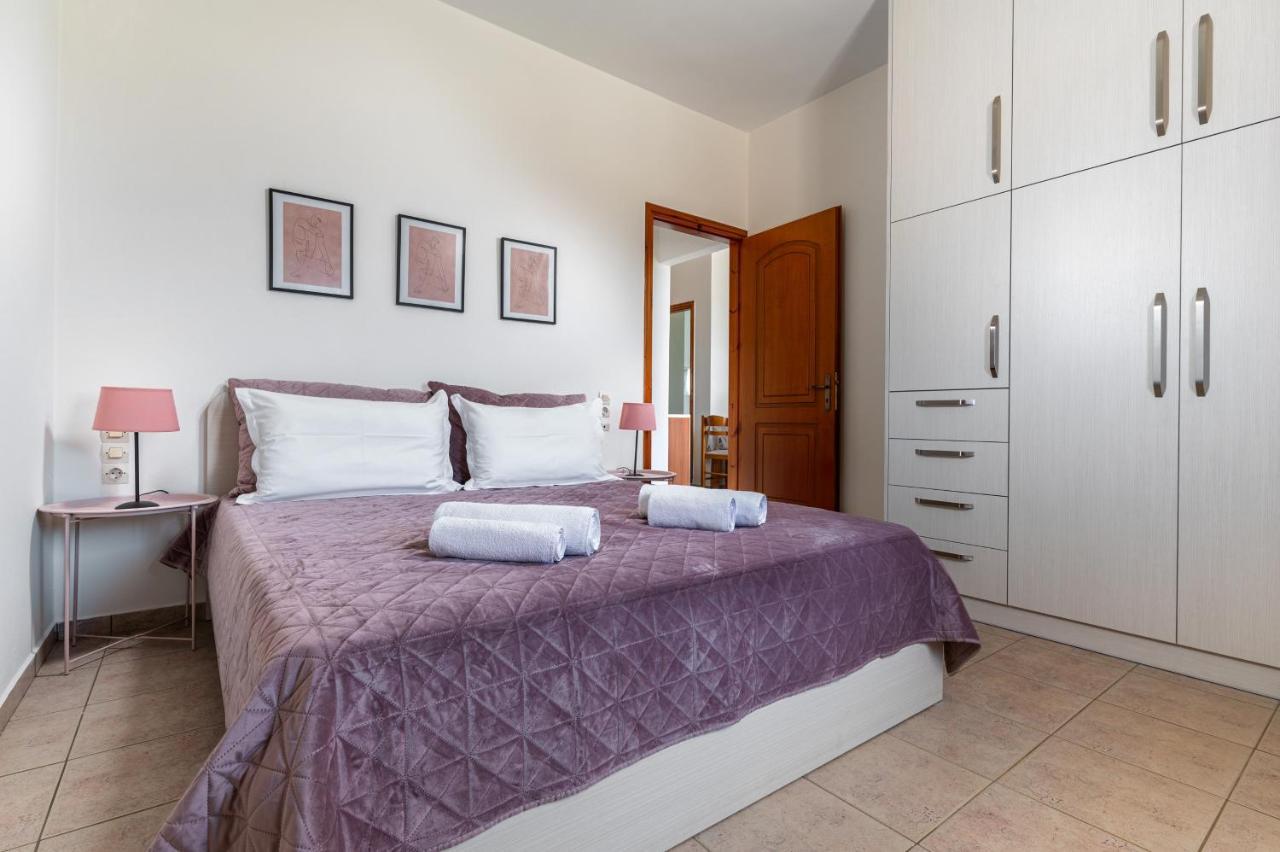Sea View Pine House Villa Makriyialos Bagian luar foto