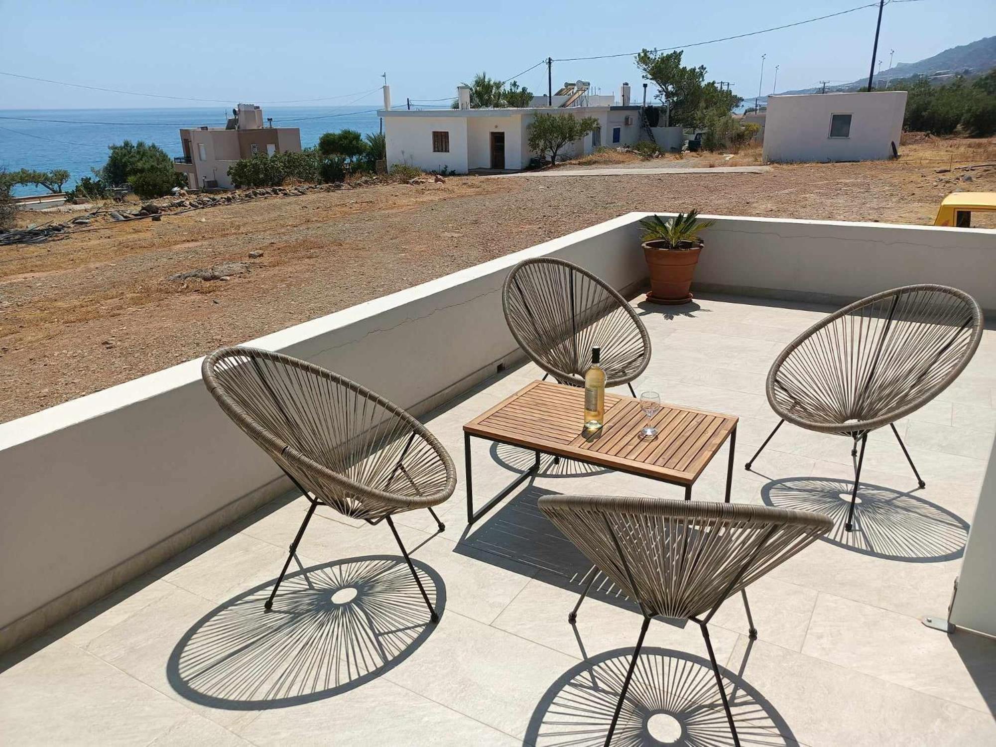 Sea View Pine House Villa Makriyialos Bagian luar foto